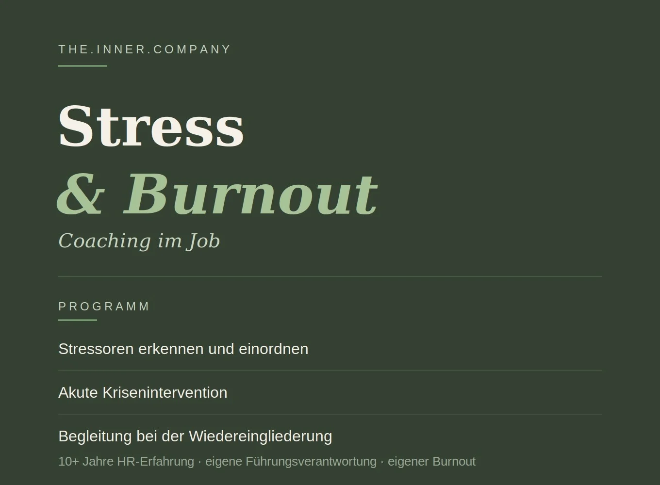 Stresscoaching im Job von Heike Humpert