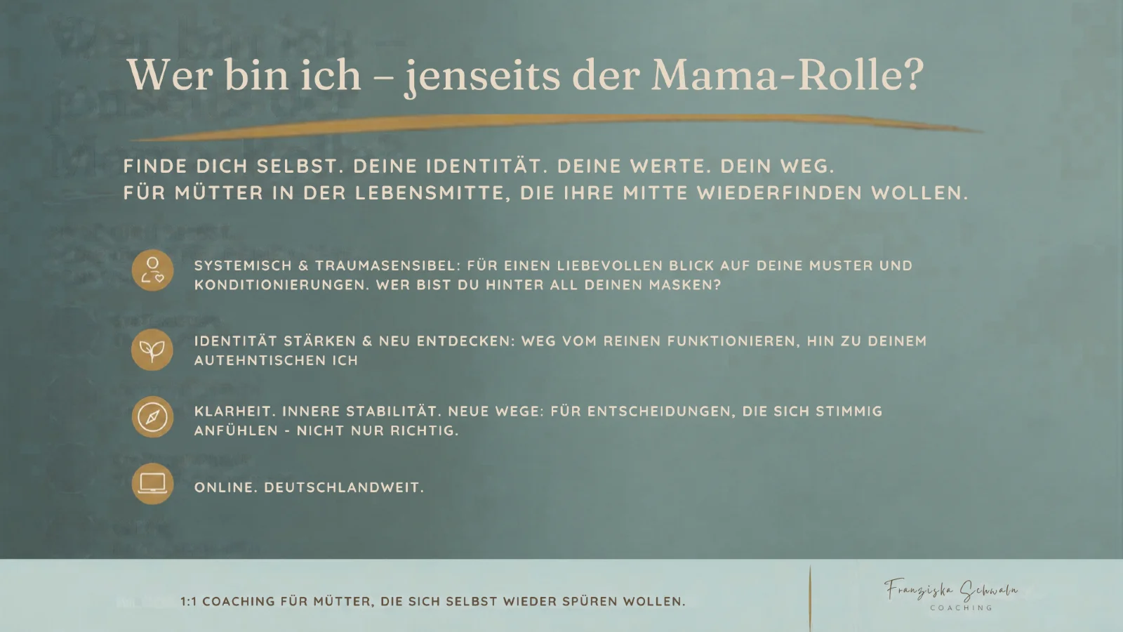 Wer bin ich – jenseits der Mama-Rolle? von Franziska Schwalm