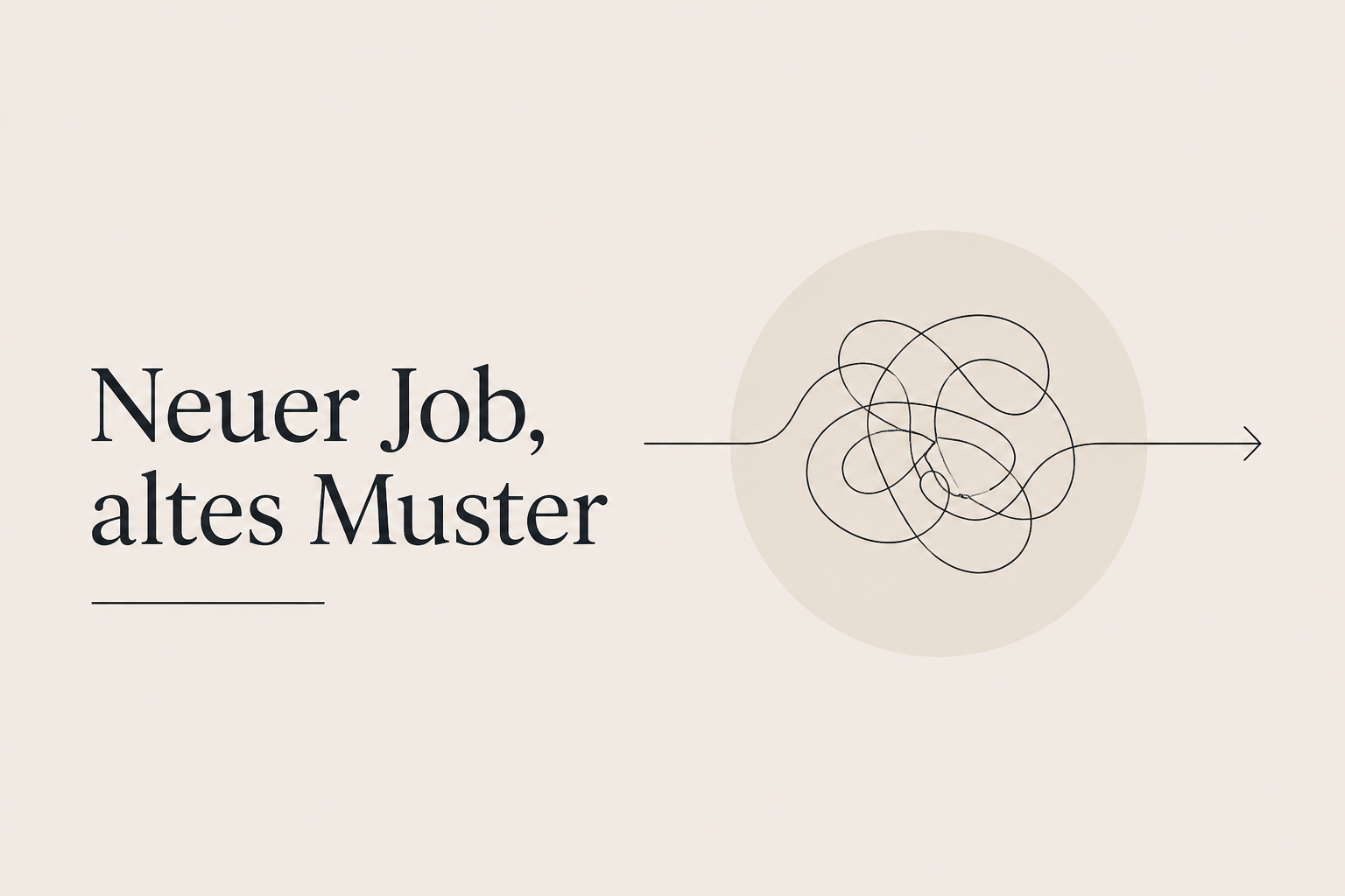 Neuer Job, altes Muster Bild